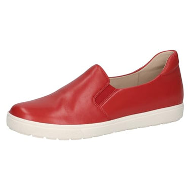 CAPRICE Damen Slipper aus Leder Flach, Rot (Red Softnappa), EU im Sale